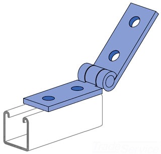 4 Hole Flat Hinge Zn